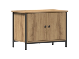 Conjunto 1 Gabinete Para Tv Vidaxl Castanho Derivados De Madeira (60 X 35 X 45 Cm)