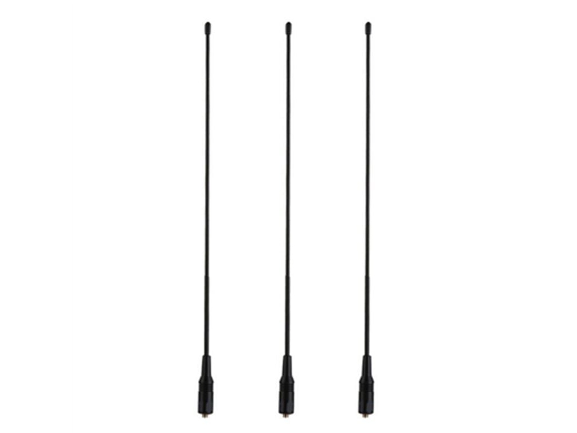 Antena 3x Para Rádio Comunicador Uv5r Uv 82 771 144/ 430mhz 10w De Banda Dupla Aquaforge