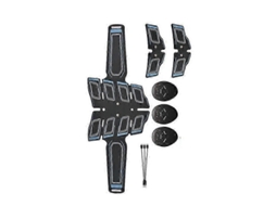 Conjunto de 7 Peças Massageador Abdominal Portátil Recarregável, Cinto Eletrônico para Treinamento, Equipamen To Exercícios e Tonificação do GOKOCO