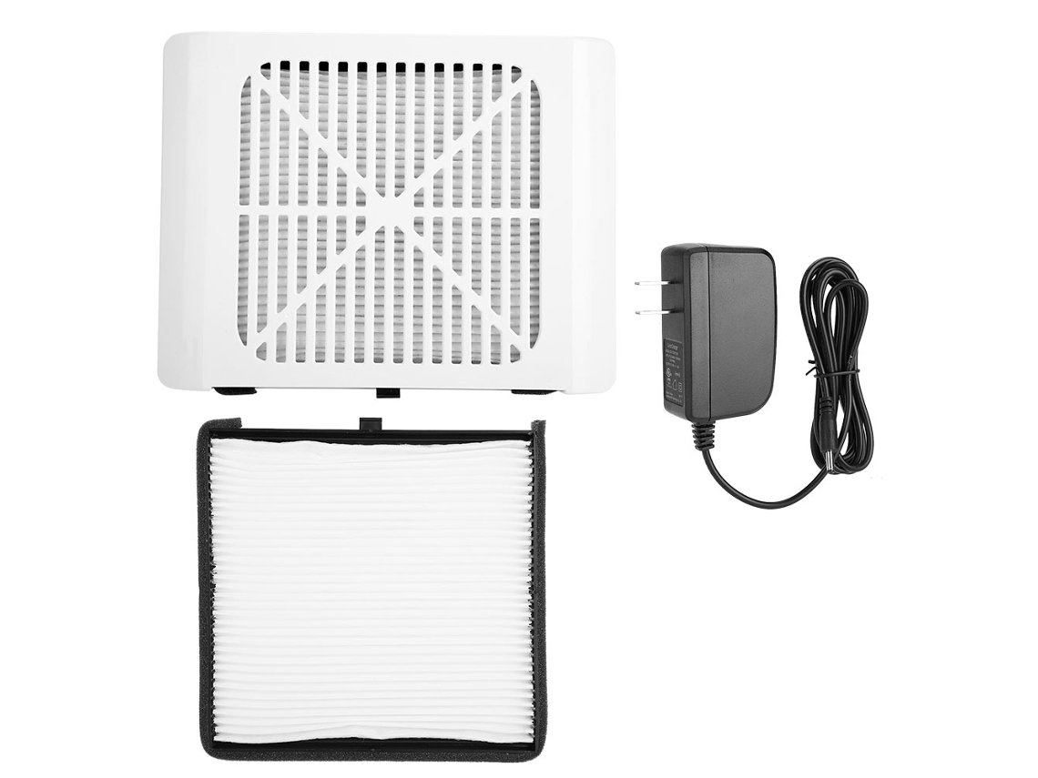 Limpiador De Polvo Profesional Para Uñas 36w Máquina De Manicuría Coletor De Polvo 100-240v Plug Uk Blanco