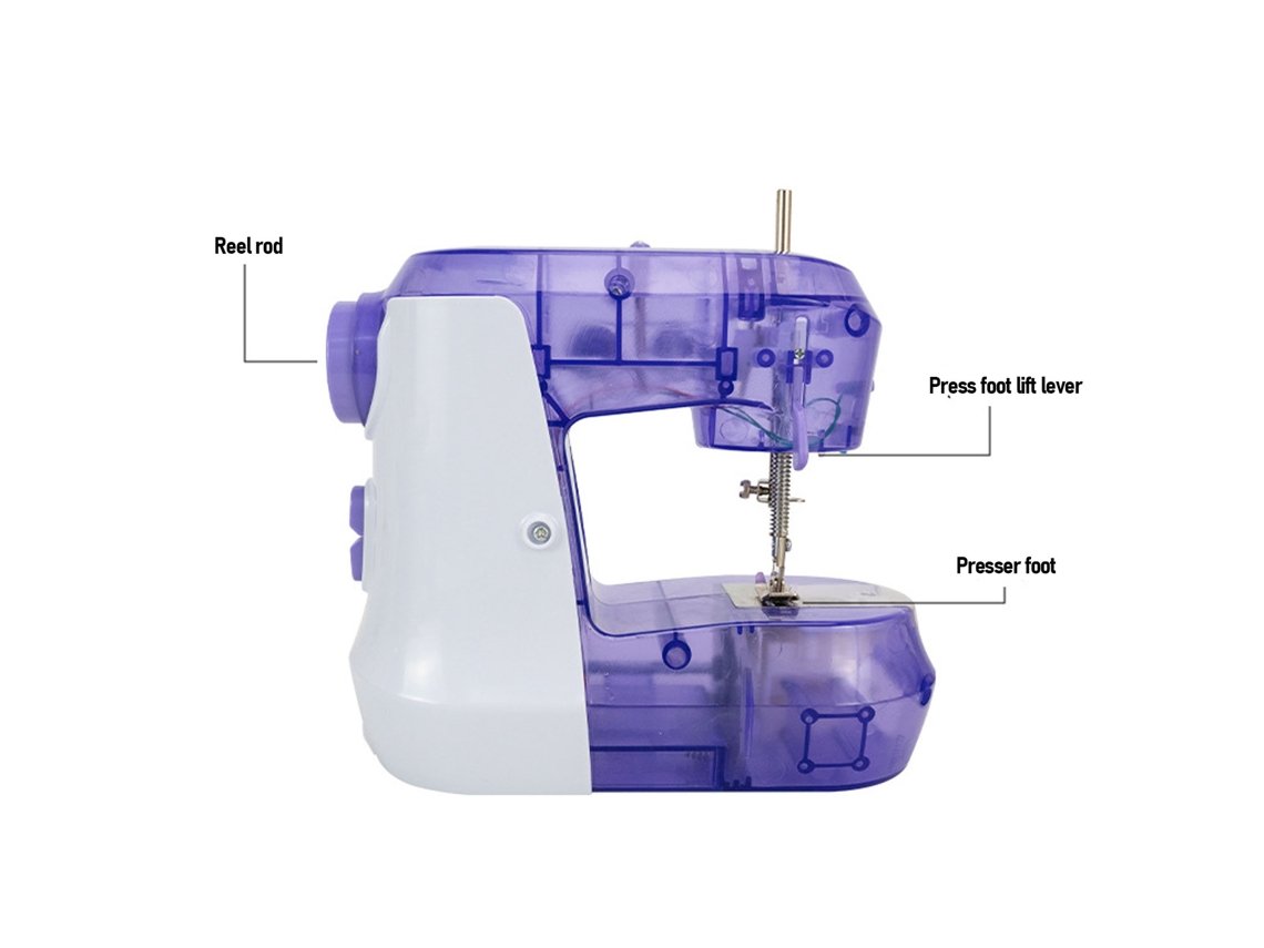 Máquina De Coser Pequena Para Principiantes Portátil Automática Eléctrica Mini Para Viajes Hogar Escuela Hogar Coser Enchufe Eu
