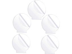 Conjunto De 5 Painéis De Luz Led Redondos Em Acrílico, Duráveis.