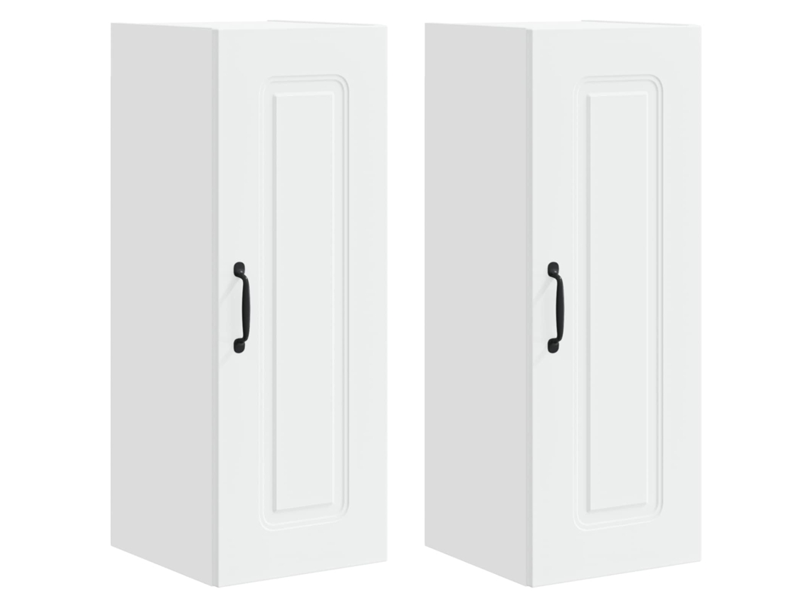 Conjunto de 2 Armários de Cozinha Kalmar Branco 30x31x80 cm MAISON EXCLUSIVE