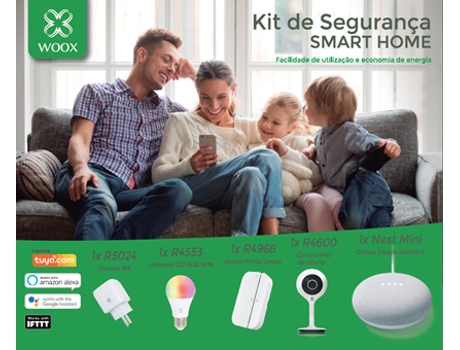 Kit Segurança Smart Home WOOX NM (Google Assistant)