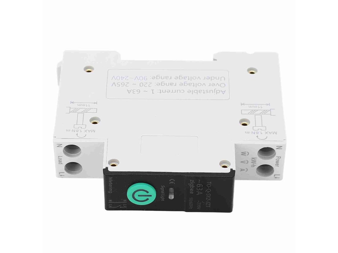 Laxiscreed Disjuntor Inteligente Com Temporizador E Compatível Zigbee 2.4ghz