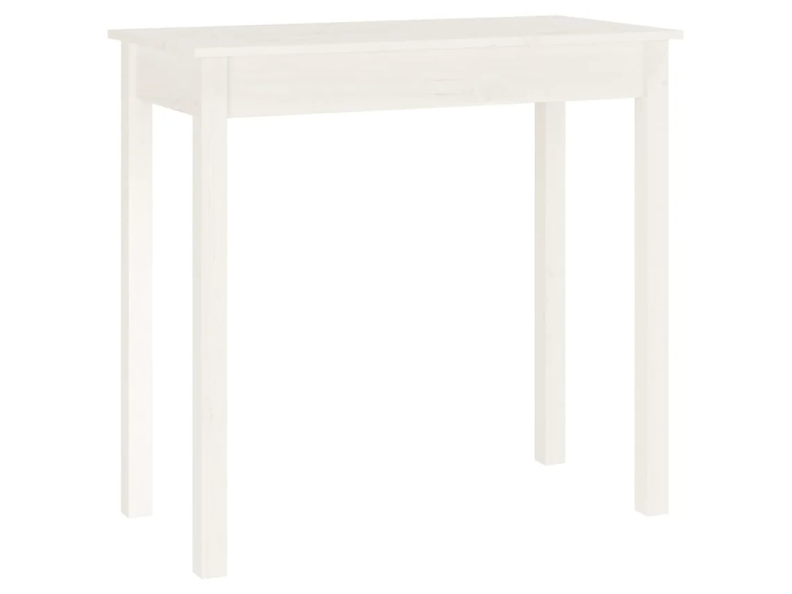 Console Table, Console Tables Vidaxl Branco Madeira De Pinho (n/a)