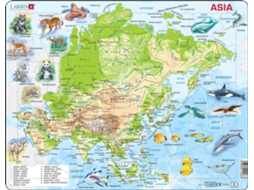 Puzzle LARSEN Maxi La-A30-Nl 63 Peças Mapas