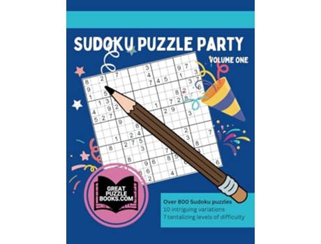 Livro Sudoku Puzzle Party Volume One de William Wesley (Inglês)