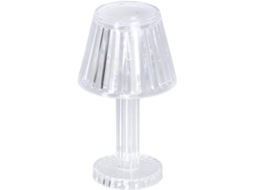 Luminária de mesa Hyuduo Crystal LED, mini luminária de plástico na cor Prova d'Água, alimentada por bateria e com alto brilho.
