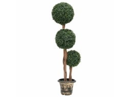 Vidaxl Planta Artificial Buxo Em Forma De Esfera Com Vaso 119 Cm Verde