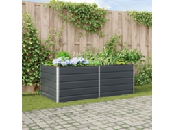 Vidaxl Floreira Antracite 195 X 100 X 75 Cm Aço Galvanizado