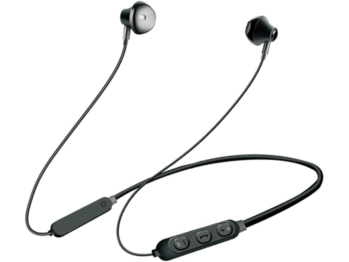 Fones De Sem Fio Com Para No Ao Ar Horas E Sinal Forte. Cor: Preto
