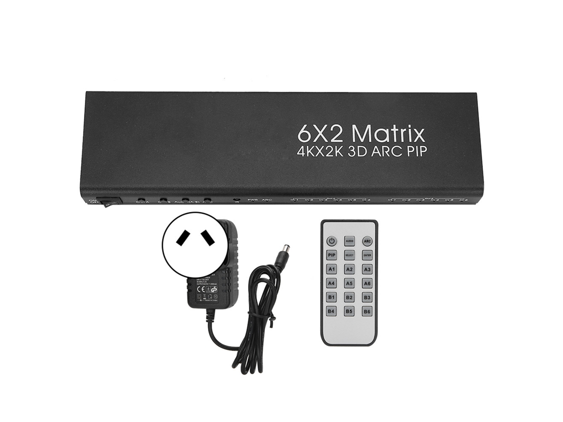 Matriz Hdmi (6 Entradas 2 Saídas 4k Arc)