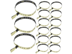 20-pulseiras Vip Douradas Para Casamentos E Eventos Sociais, Pulseiras Para Festas, Shows E Festivais