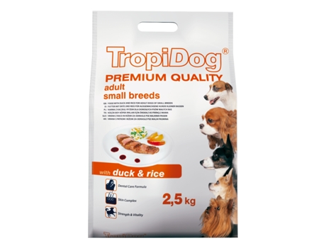 Tropidog Premium Adult Small Breeds Duck&Amprice 8Kg