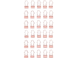 Conjunto De 30-clips Papel Em Formato Pinguim Dourado Rosé Com Forte Força Fixação E Estojo Organizador Escola
