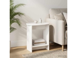 Vidaxl Mesa Lateral Branco 50 X 39,5 X 55 Cm Derivados De Madeira