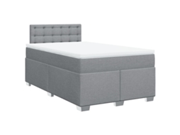 Box Spring Bed, Box Spring Beds Vidaxl Cinzeto Tecido (120 X 200 Cm)
