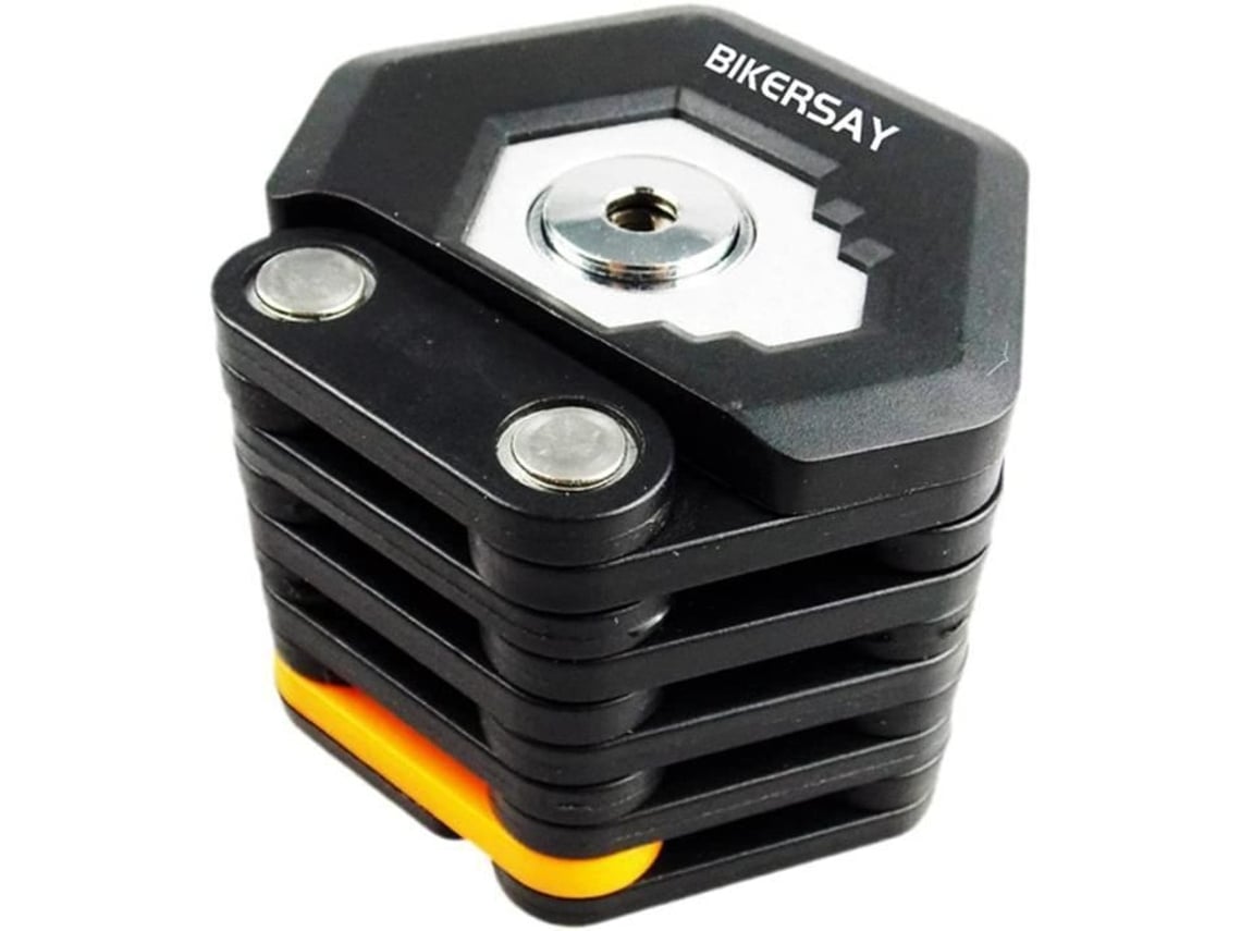 Cadeado Dobrável para Bicicleta Heavy Duty Compacto com Chaves e Ferramenta Acessórios para Btt e Estrada