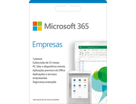 Software MICROSOFT 365 Empresas (1 Utilizador - 1 Ano - PC e Mac - Formato Digital)