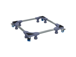 Conjunto 1 Base Para Máquina De Lavar Roupa Vidaxl Cinzento Aço Inoxidável (66 X 66 X 12 Cm)