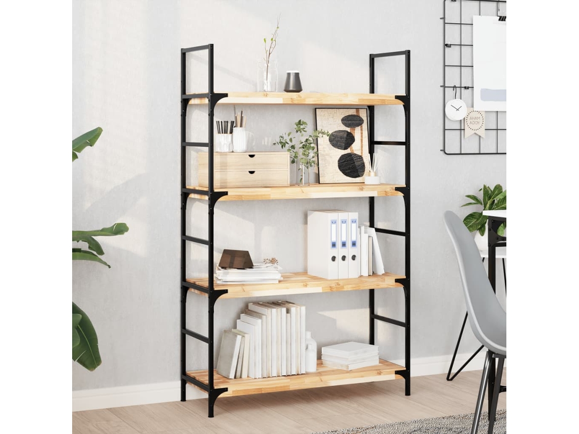 2 Pcs Estante Parede | Prateleira De Parede | Estante Flutuante 100x30x4cm Acácia Maciça Não Tratada