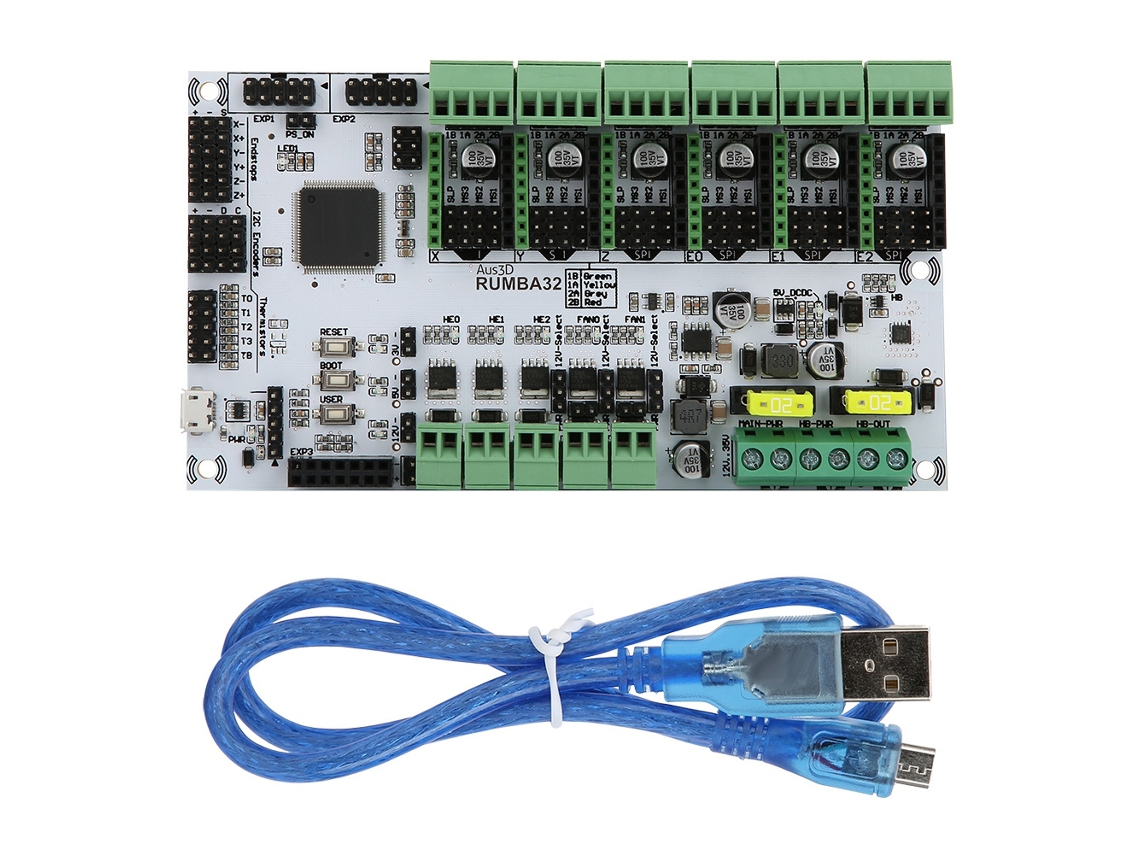 Placa de Controle Principal para Kit de Impressora 3D com Trilhos de Alimentação Independentes