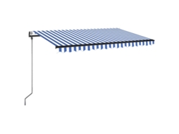 Retractable Awning, Retractable Awnings Vidaxl Azul Alumínio (400 X 350 Cm)