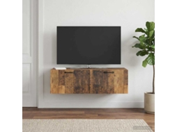 Vidaxl Gabinete De Tv De Parede Madeira Antiga 98 X 41 X 30 Cm