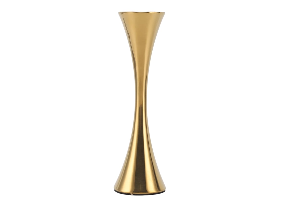 Vaso Baok em aço inoxidável para flores secas, mini decorativo, dourado, com boca redonda, formato de botão floral, estilo moderno.