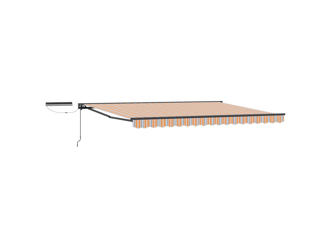 Conjunto 1 Toldo Retrátil Elétrico Vidaxl Antracite Alumínio (4 × 3 M)