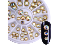 Acessórios Para Unhas Decoradas Com Strass, Cristais E Aplicações De Strass.