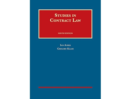 Livro Studies in Contract Law de Ian Ayres e Gregory Klass (Inglês - Capa Dura)
