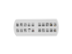 KOFIHETY Brackets Metálicos Ortodônticos Mini 0,022 Com 3 4 5 Ganchos Acessório Dental