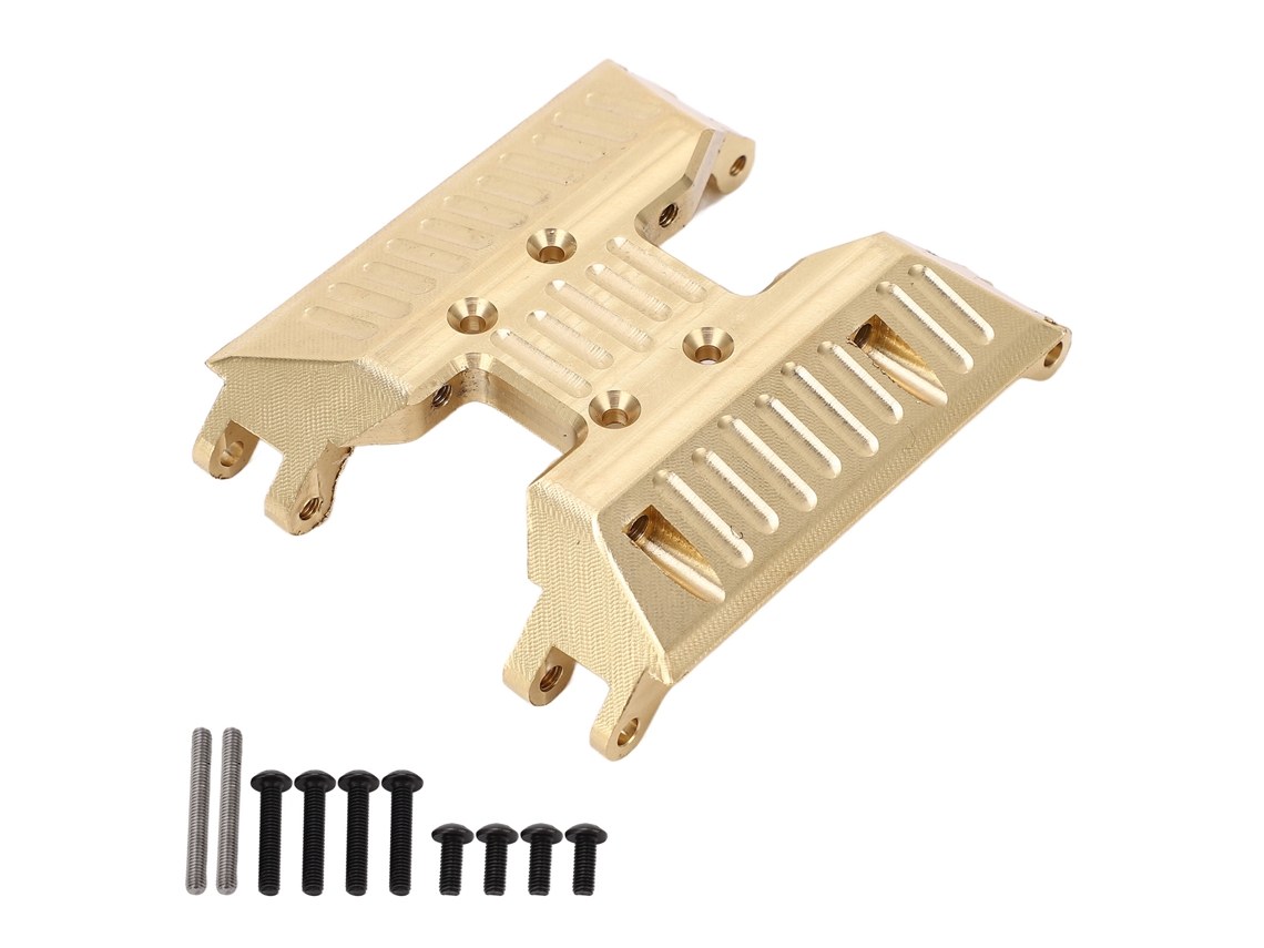 Mali placa de Proteção de Latão Rc para Eixo Utb18 1/18 e Carro Rc Capra Base Inferior Transmissão Central Dourada