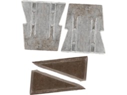 Conjunto De 4 Cunhas Reforço Metálicas Cônicas Para Instalação