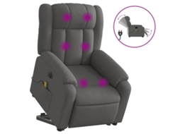 Electric Stand Up Massage Recliner Chair, Electric Stand Up Massage Recliner Chairs Vidaxl Cinzeto Tecido