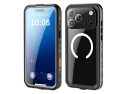 Capa Para Iphone 17 Pro Redpepper Transparente Com Pontos, Proteção Tripla Ip68 À Prova Dágua E Magsafe