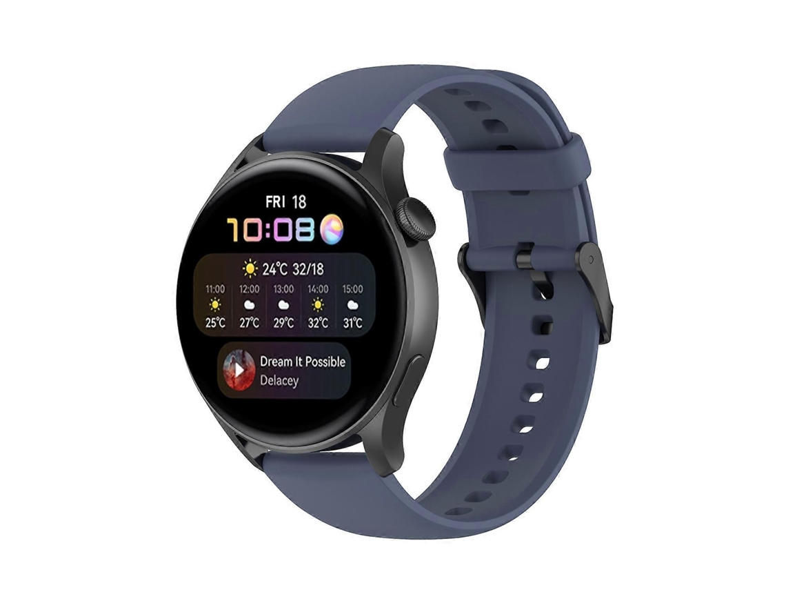 Pulseira De Silicone Macio De Cor Sólida Para Huawei Watch3 Pro