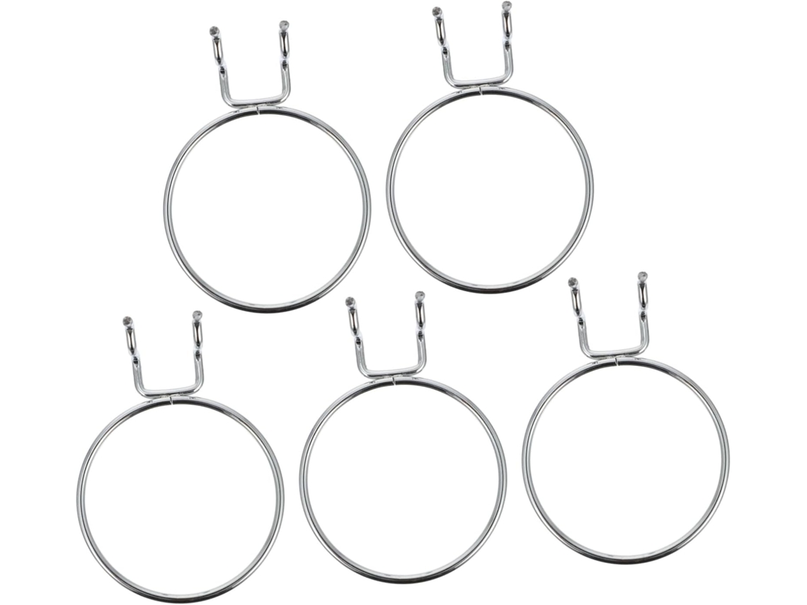 Conjunto De 5 Ganchos Redondos Aço Inoxidável Showeroro Para Painel Pe