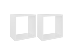 Cube Shelf, Cube Shelves Vidaxl Branco Madeira Processada (26 X 15 X 26 Cm)