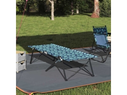Vidaxl Cama De Camping Dobrável Floresta 206 X 76 X 74 Cm Oxford E Aço