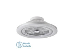 Ventilador 72W Dc Mato Niquel 5 Lâminas Transparentes 22X58X58Cm 6 Velocidades com Controle Remoto Memória e Temporizador FABRILAMP