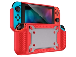 Capa para Nintendo Switch POWERGAMING com Card Box Vermelho