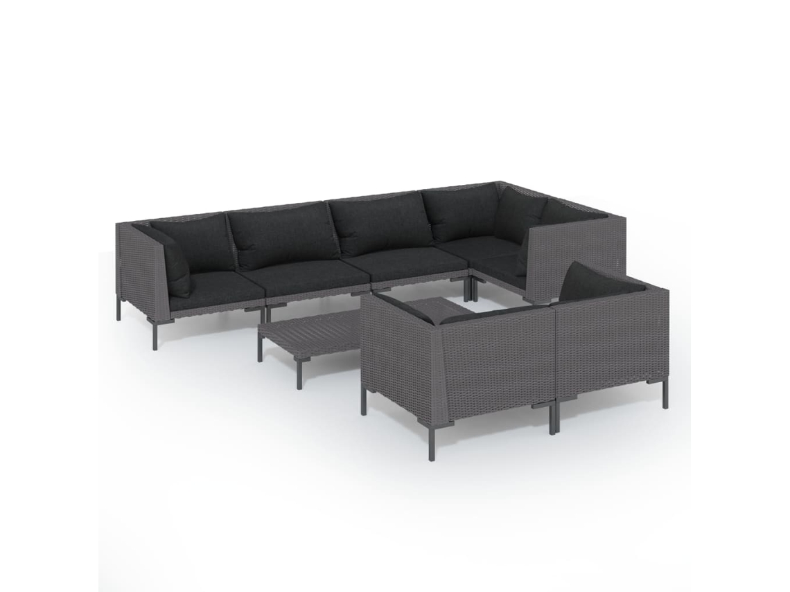 Garden Lounge Set, Garden Lounge Sets Vidaxl Cinzeto Rattan / Vime (n/a)