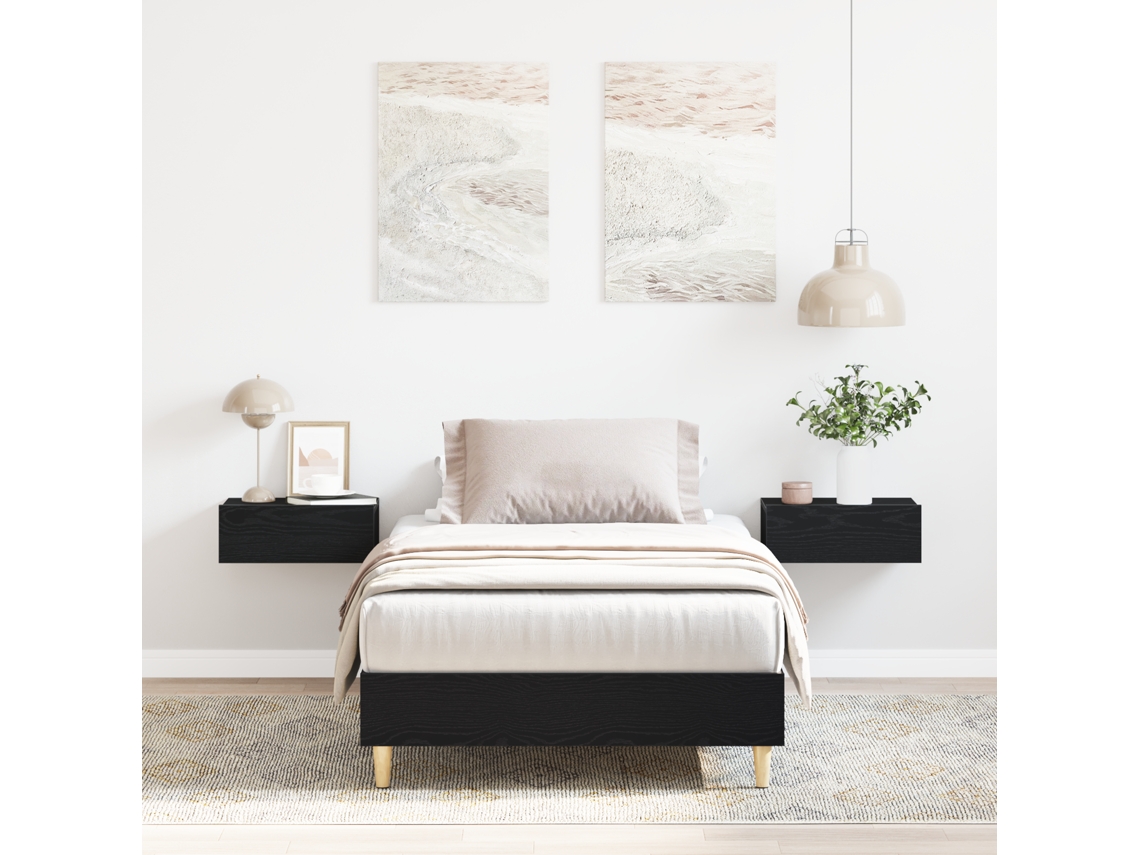Cabecero de 75x190 cm en madera de roble negro