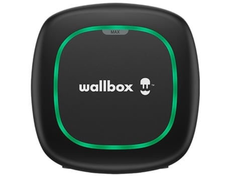 Carregador WALLBOX Pulsar Max 7 4Kw preto tipo 2 com mangueira de 5 metros