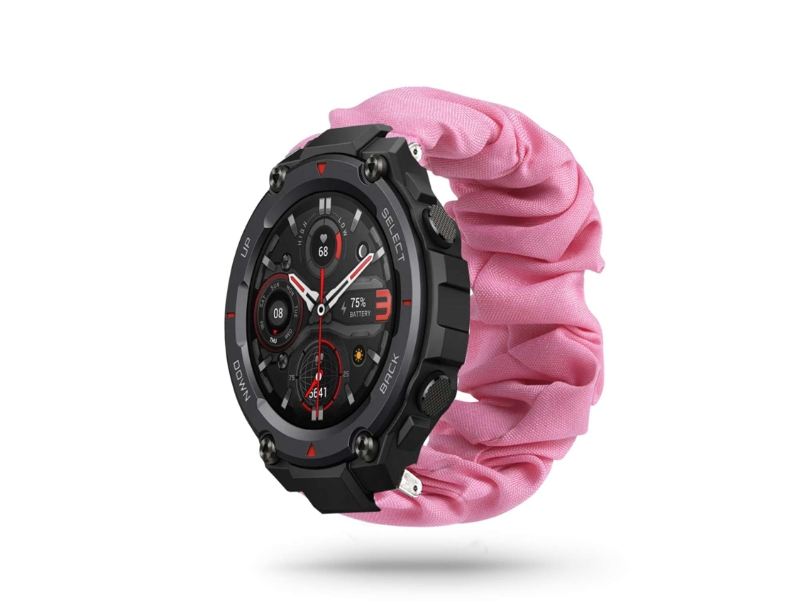 Bracelete Amazfit T-Rex Pulseira Scrunchie Rosa