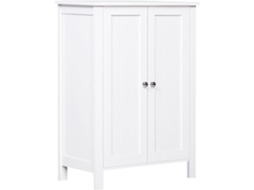 Armário Casa de Banho Mdf Cor Branco 60x30x80 cm Kleankin