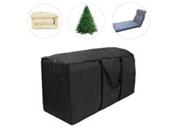 Omni bolsa de Almacenamiento para Árbol de Navidad Y Decoraciones Invierno Impermeable Poliéster Oxford 210d 173x76x51cm Negro